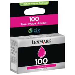 Lexmark 100 Ink Cartridge, Magenta Single Pack, 14N0901E